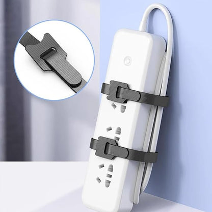 100-Pack 8 Inches Cord Organizer, Reusable Under Desk Cable Management System - Image 5