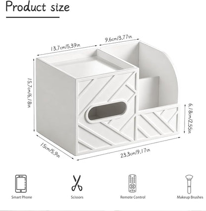 Aesthetic Tissue Box Cover, Modern Minimalist Remote Control Holder - Image 3