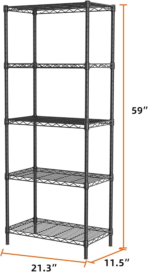 SINGAYE Shelf Wire Shelving Adjustable Storage Shelves Rack Standing Units - Image 3