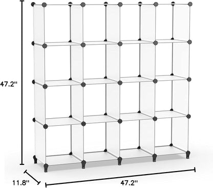 HOMIDEC Closet Organizers and Storage, 16 Cube Storage Organizer, Closet - Image 3