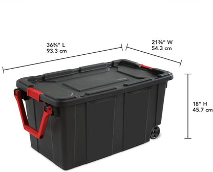 Sterilite Heavy Duty 40 Gallon Wheeled Industrial Storage Tote - Image 2