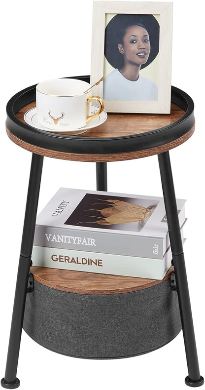 Round End Table, Round Side Table by LEMONDA