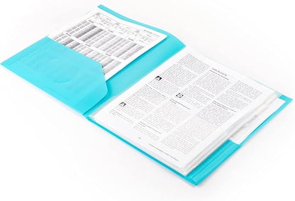Smead 10-Pocket Organizer, Letter Size, 2 per Pack, 1 Each of Dark Blue and Teal - Image 5