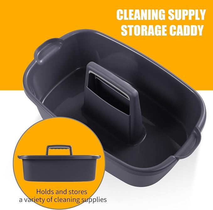 2-Pack Large Gray Cleaning Caddy - Image 3
