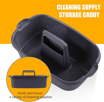 2-Pack Large Gray Cleaning Caddy - Image 3