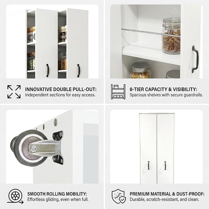 Double Pull Out Pantry Cabinet - Image 5
