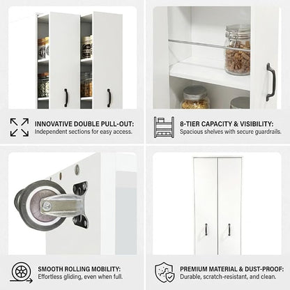 Double Pull Out Pantry Cabinet - Image 5