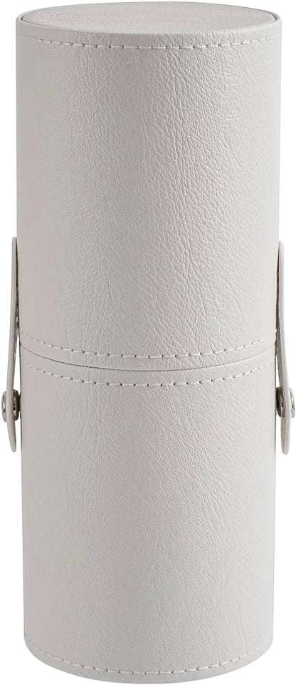 Portable Makeup Brush Holder, Waterproof PU Leather Travel Makeup Brush Case by RSRSLEII