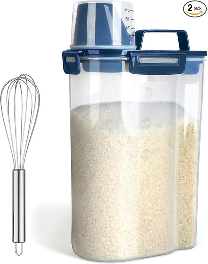 Uppetly Rice Airtight Dry Food Storage Containers, BPA Free Plastic Storage Bin by Uppetly