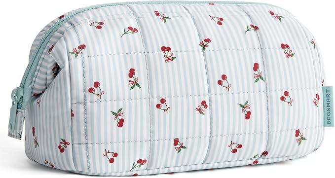 BAGSMART Makeup Bag Travel Toiletry Bag, Puffy Padded Make Up Bags by BAGSMART