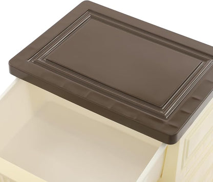 4 Drawers Storage Bins with Wheels, 4-Tier Storage Cabinet with Drawers - Image 8