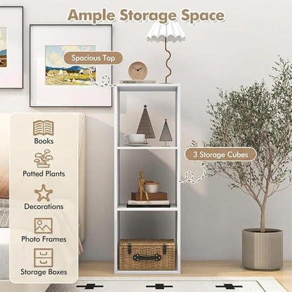 POWERSTONE 3 Cube Storage Organizer Set of 2, 3 Tier Cubby Bookshelf - Image 5