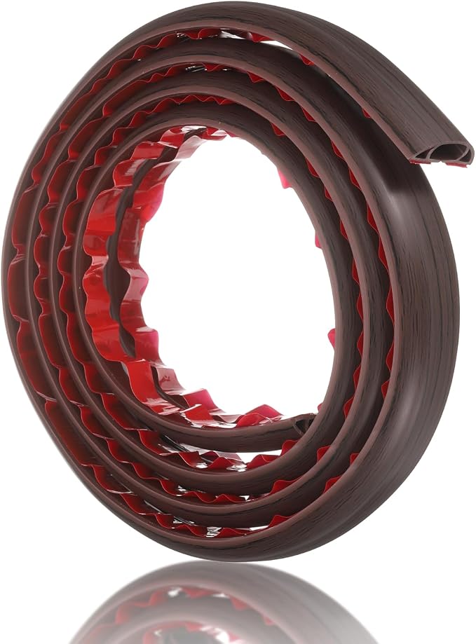 HARFINGTON 6ft Cord Cover Floor W0.6 x H0.33 Inner Channel PVC Hide Extension - Image 3