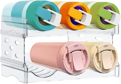Stackable Bottle Organizer, Non-Slip Water Bottle Holder by YOLCAR