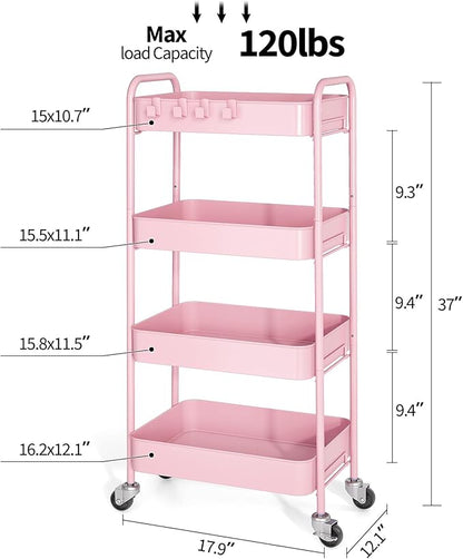 TOOLF 4-Tier Rolling Cart - Image 2