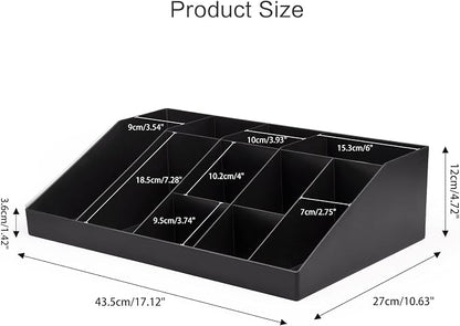 SZQINJI Coffee Condiment Organizer Holder 10-Compartment Break Room Coffee - Image 3