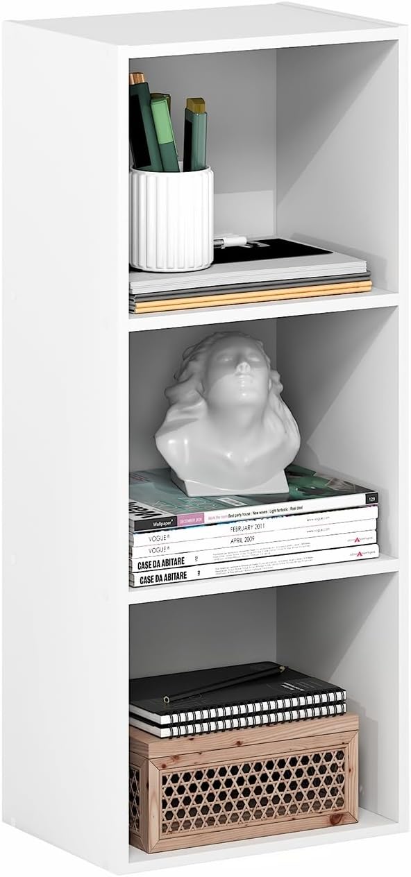 Furinno PASIR Book Shelf, 3-Cube Bookcase, Standing Bookshelf, Open Storage by Furinno-FitsYourSpaceFitsYourBudget