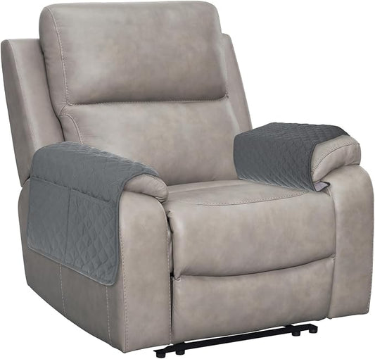 uxcell 2 PCS Armrest Covers, Couch Arm Cover Furniture Protect Slide Recliner by uxcell