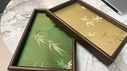 Bamboo Embroidered Decorative Tray - Image 7