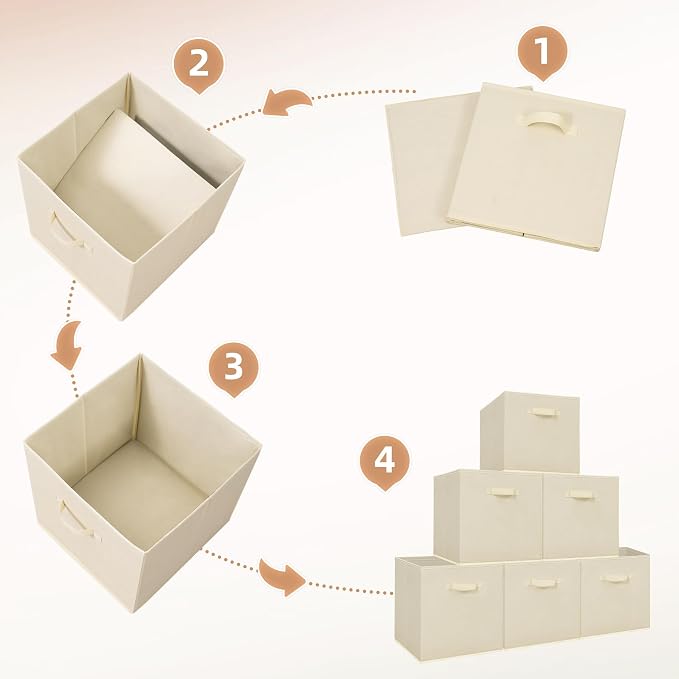 STORAGE MANIAC Storage Cubes, 13 Inch Collapsible Storage Bins - Image 7
