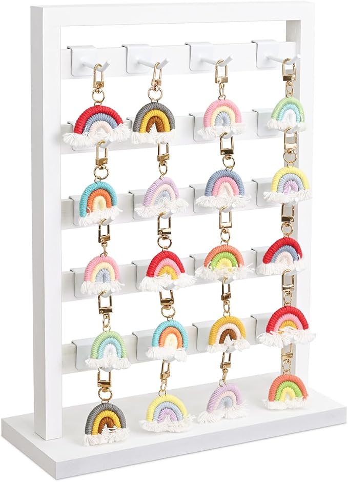 Ikee Design 5 Tiers Free Assemble Wooden Jewelry Display Rack by IkeeDesign