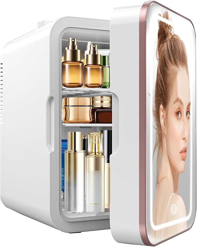 Skincare Fridge, 6L/10 Can Mini Fridge by YLFU