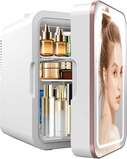 Skincare Fridge, 6L/10 Can Mini Fridge by YLFU