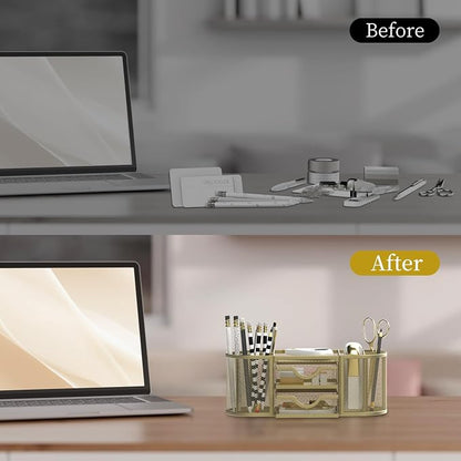 SUPEASY Mesh Desk Organizer, Desk Organizers and Accessories, Pen Holder - Image 7