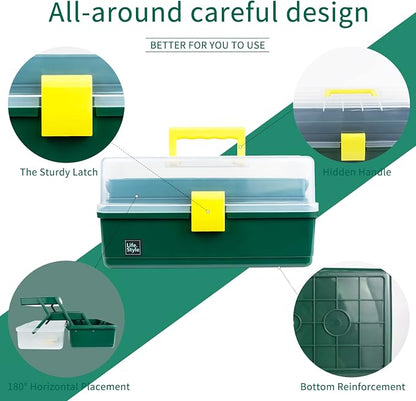 Creahaus 13 inch Art Craft Organizer Storage Box - Image 3