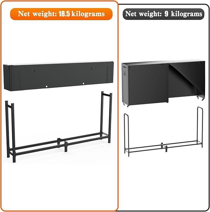 WALMANN Heavy-Duty 8 ft Firewood Rack - Image 7