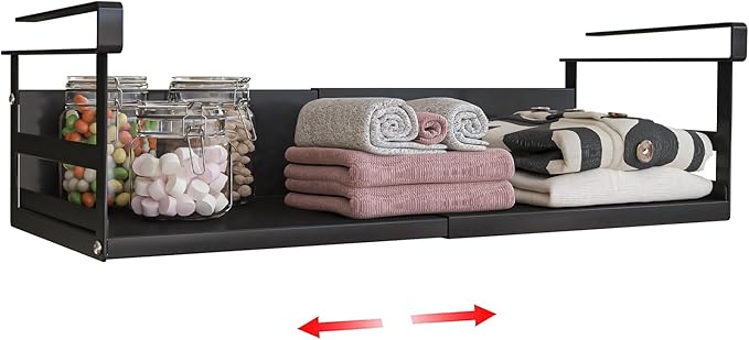 Expandable Under Cabinet Shelf Organizer by SHINEWON
