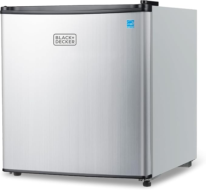 BLACK+DECKER 1.7 Cu. Ft. Compact Refrigerator, ENERGY STAR Certified, Single by BLACKDECKER