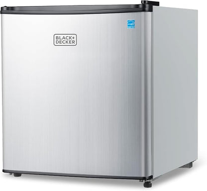 BLACK+DECKER 1.7 Cu. Ft. Compact Refrigerator, ENERGY STAR Certified, Single by BLACKDECKER