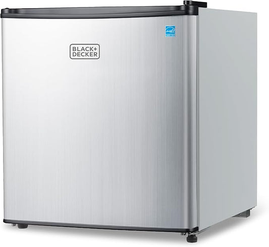 BLACK+DECKER 1.7 Cu. Ft. Compact Refrigerator, ENERGY STAR Certified, Single by BLACKDECKER