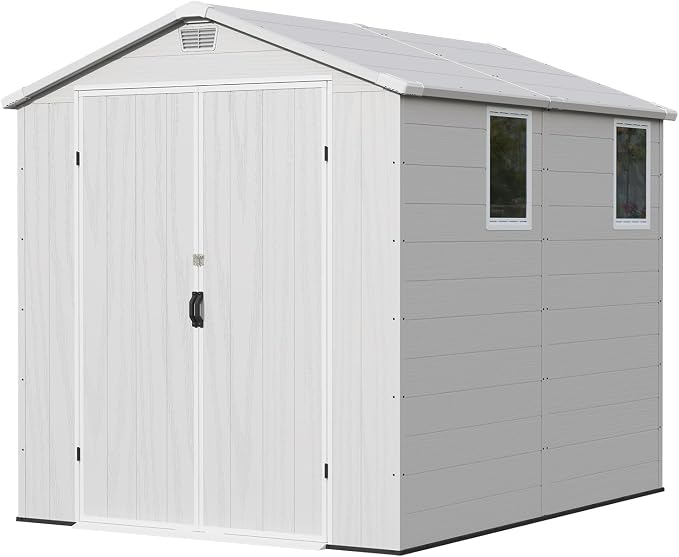 Patiowell 6X8 FT Plastic Outdoor Storage Shed - Image 9