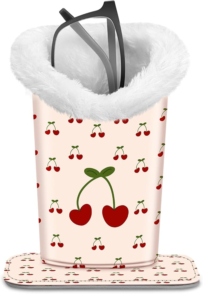 Fintie Plush Lined Eyeglasses Holder, Glasses Stand Case, Anti-scratch Glasses by Fintie