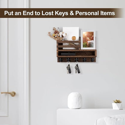 Key and Mail Holder Wall Mount, Key Hanger - Image 3