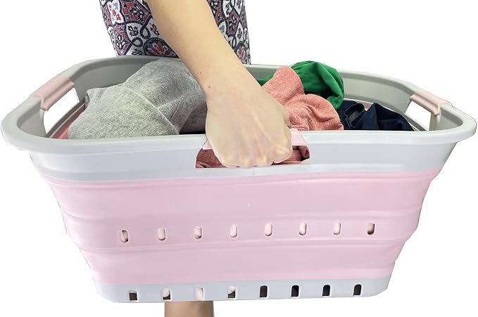 SAMMART 42L Collapsible Plastic Laundry Basket - Image 8