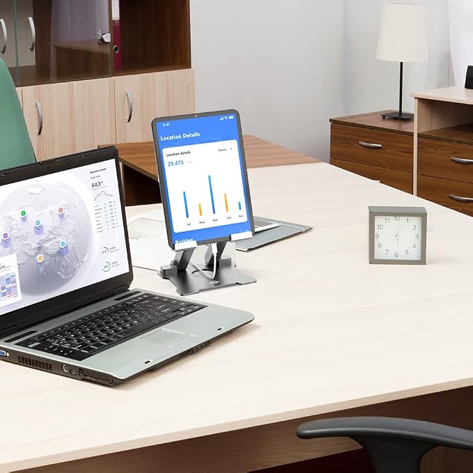 KABCON Adjustable Aluminum Tablet Stand, Compatible - Image 8