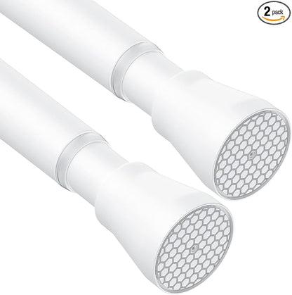 AIZESI 2PCS Shower Curtain Rod 30-64 Inch Adjustable No Drilling, Tool-Free by AIZESITENSIONROD