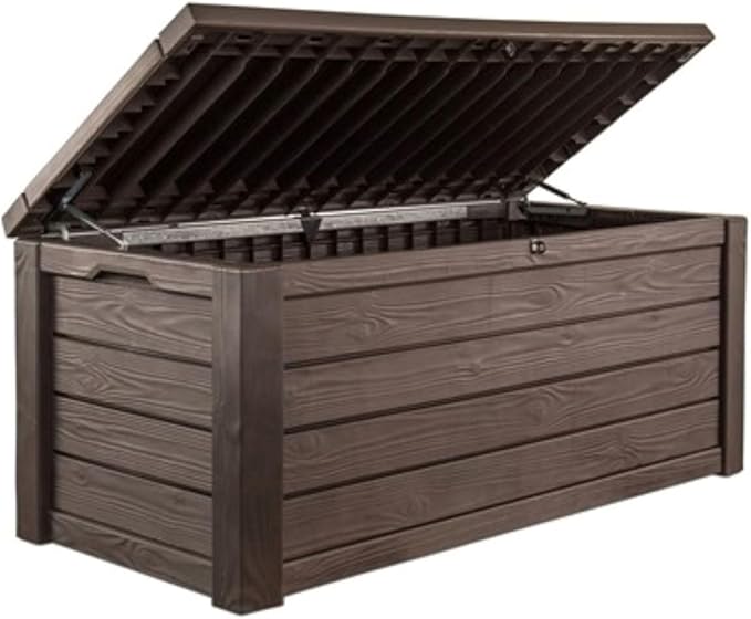 Keter 150 Gallon Resin Large Deck Box Organization and Storage Box by Unknown