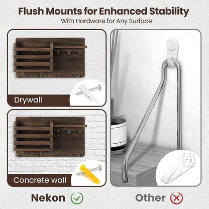 Nekon Mail Holder for Wall Mail Organizer - Image 5