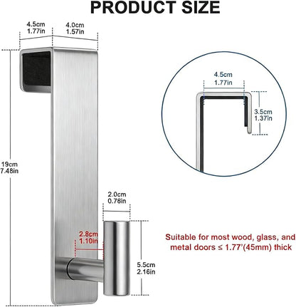 PMMASTO 2-Pack Over The Door Hooks - Image 2