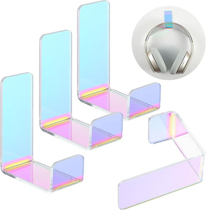 Weewooday 4 Pieces Headphone Hanger Headset Stand Holder Adhesive Wall Mount by Weewooday