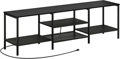 HOOBRO TV Stand with Power Outlets to 75 Inches, TV Console Table with Open - Image 9
