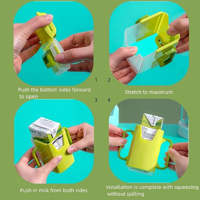 Children's Juice Box Holder, LIUHUIZEYU Telescopic Cupholder Juice Bag Holder - Image 5