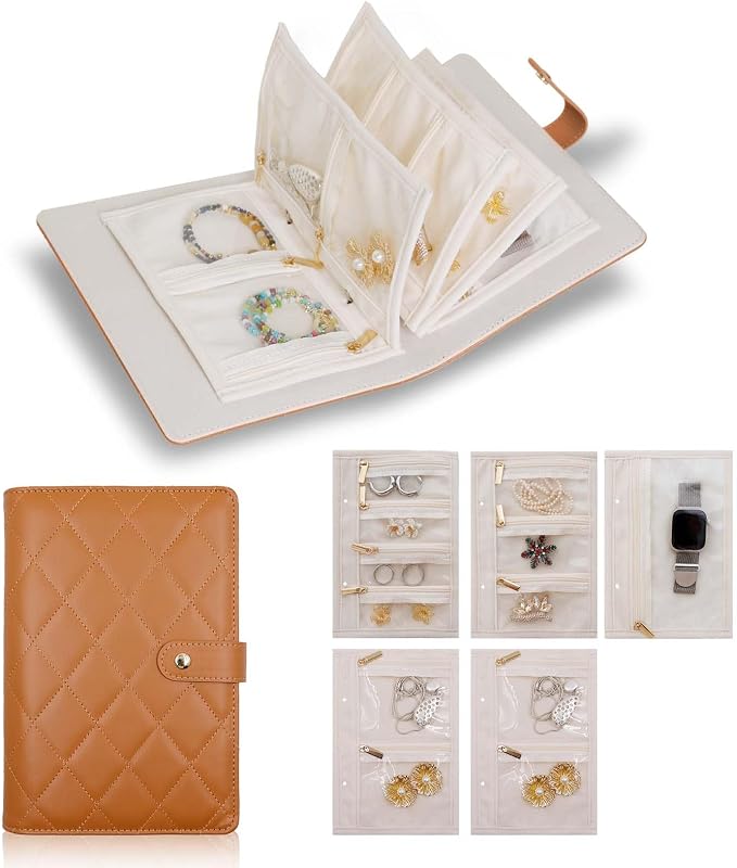 Travel Jewelry Organizer Case ， Portable Jewelry Organizers Storage Book - Image 2