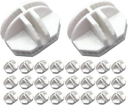 ARTIBETTER Semi-Circle Plastic Cube Connectors 50 Pieces by ARTIBETTER