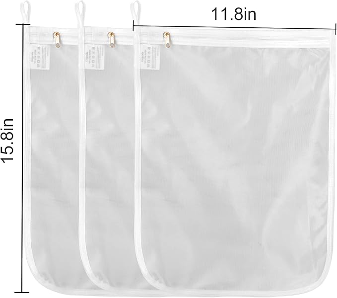 GOGOODA 3 Pack Delicates Laundry Bags, Fine Mesh Wash Bag - Image 3
