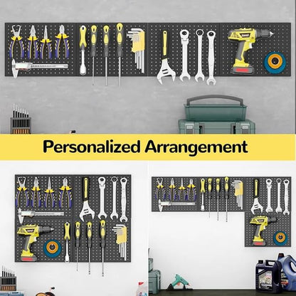 Peg Board, 4 Pack Metal Pegboard Panels - Image 6